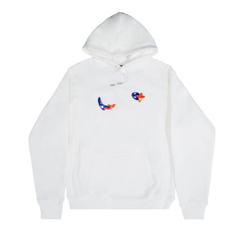 Dior Jojo's Patch And Embroidery Hoodie 'White' .